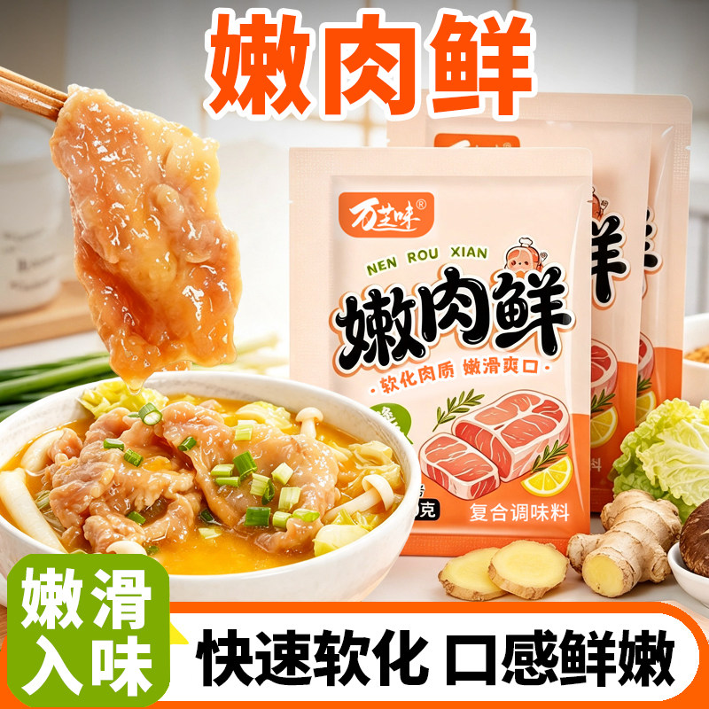 嫩肉鲜调味料嫩肉粉腌制烧烤牛羊猪肉串浆肉粉松肉粉家用小包装