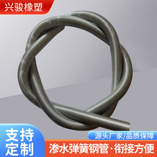 不锈钢渗水弹簧管厂家15/25/35排水盲管道路沥青排水渗水弹簧钢管