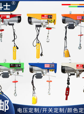 PA微型电动葫芦家用110V230V提升机吊粮机小型钢丝绳电动葫芦440V