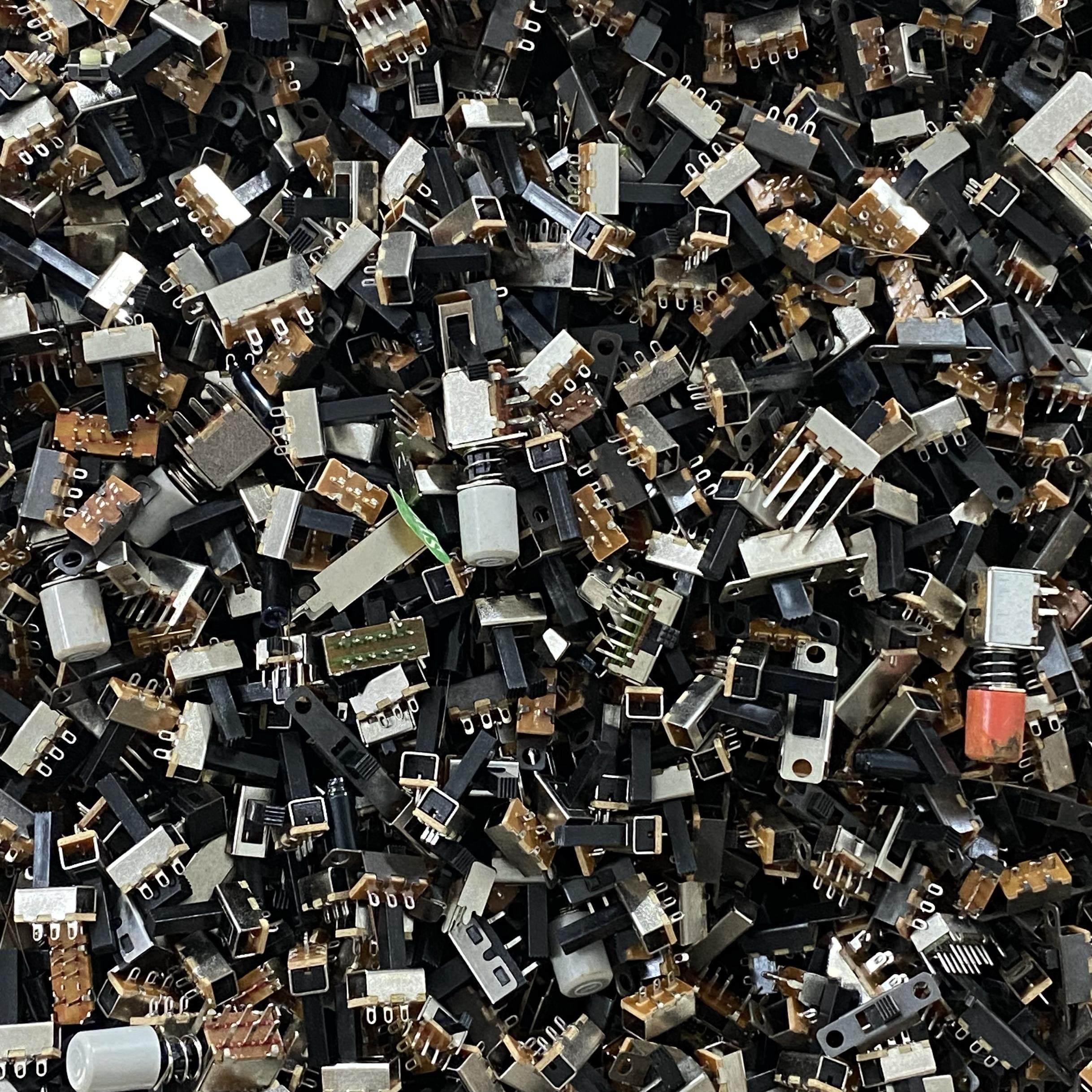 混装拨动开关单双排直插卧式小微型电源开关滑动档位波动波段23档