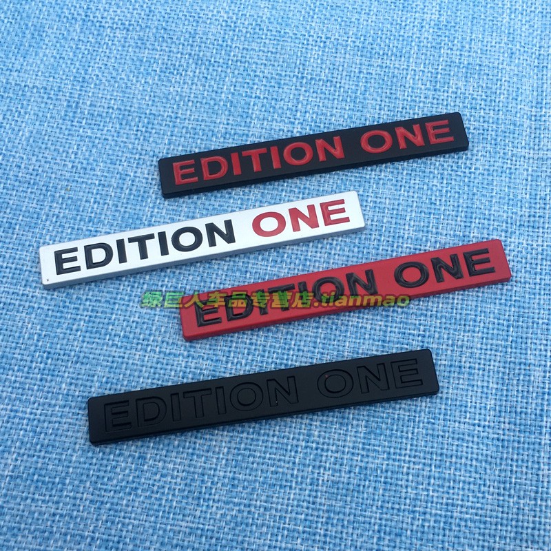 立体Edition one首版车贴叶子板侧标装饰贴 车身金属贴后尾箱贴标