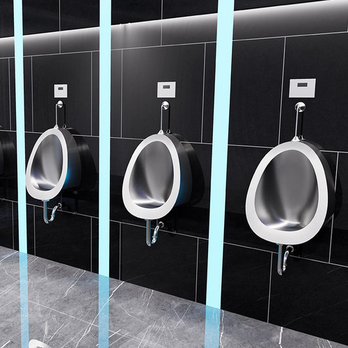 304不锈钢小便斗男用公共厕所卫生间小便池挂墙式男士酒吧小便器