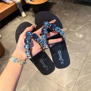 【美到失语】厚底人字拖鞋外穿海边旅游行度假沙滩女配裙子绝美新