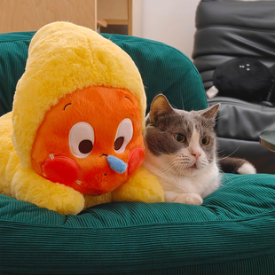 【猫咪也有阿贝贝】猫玩偶趴姿小超人陪伴毛绒玩具安抚毛娃娃