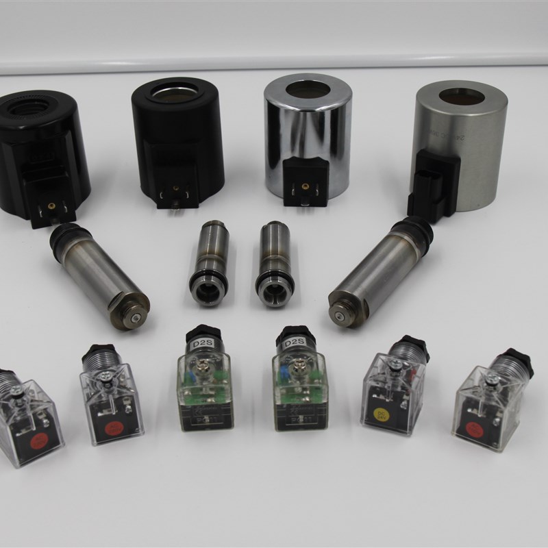 榆次油研DSG-01-D24电磁阀线圈磁芯杆管线圈中轴杆阀芯磁棒液压阀