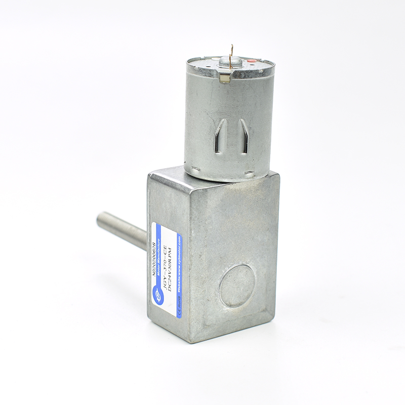 JGY-370微型涡轮蜗杆直流减速电机 调速自锁小马达12v24vM6螺杆轴