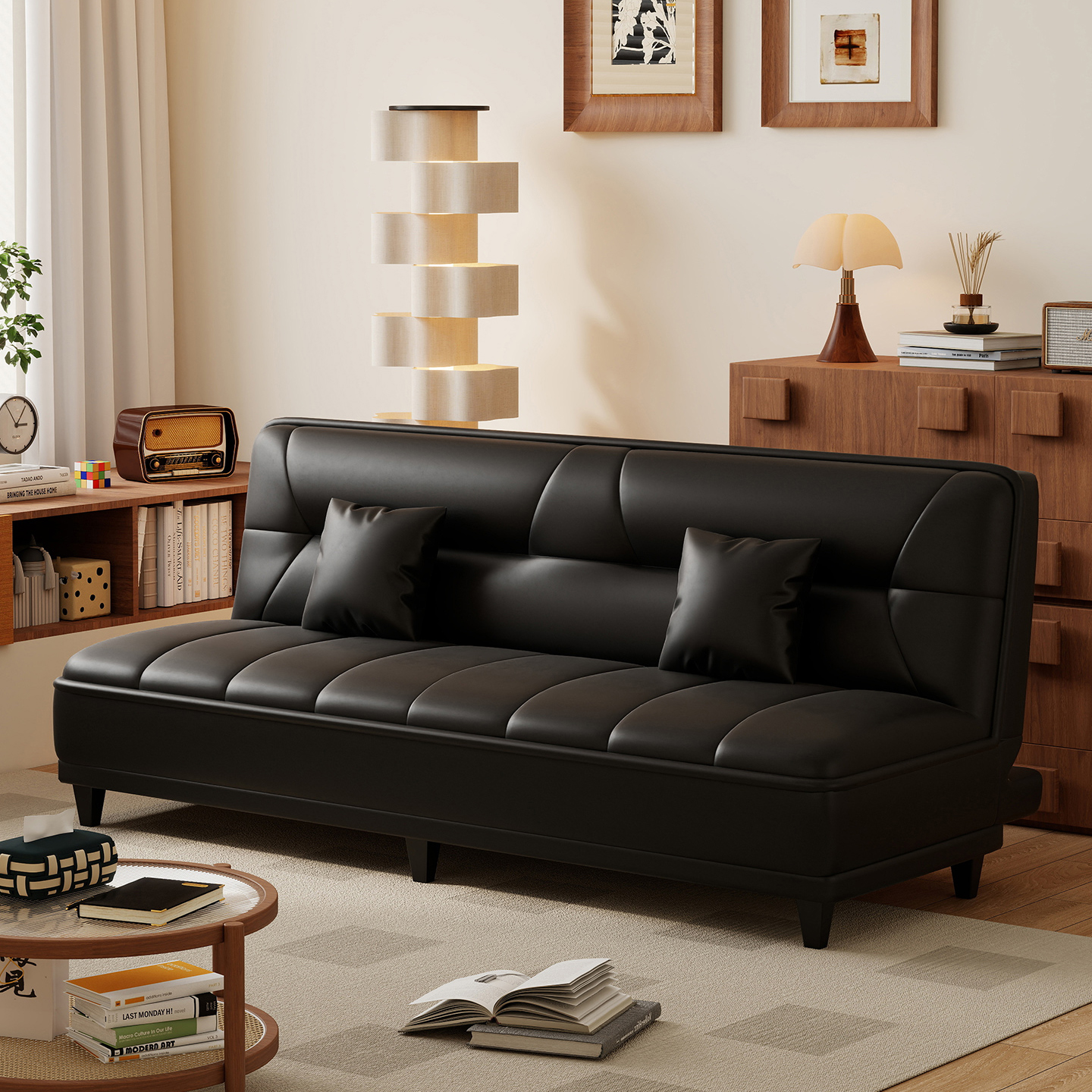 办公室沙发可睡觉商务简约高级感会客厅休息区接待三人位洽谈沙发