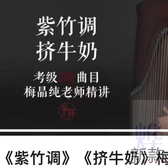 梅晶纯古筝考级精讲关山月上楼西厢紫竹调词渔舟唱晚高山流水新款