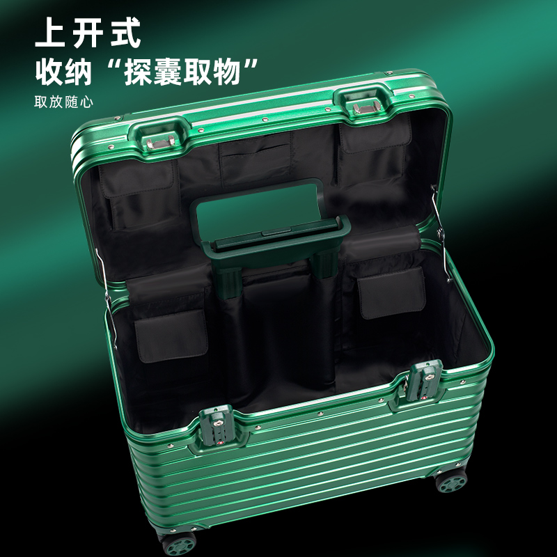 全铝镁合金相机摄影箱旅行箱手提箱行李箱女万向轮登机箱拉杆箱男
