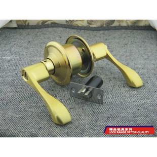 金色把手锁室内卧室房门锁头 实木门单舌球形通用型家用房间老式