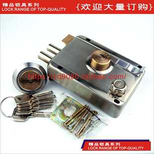 房门锁不锈钢铁门锁 门锁室内房门锁木门锁老式 老式 防盗门锁外装