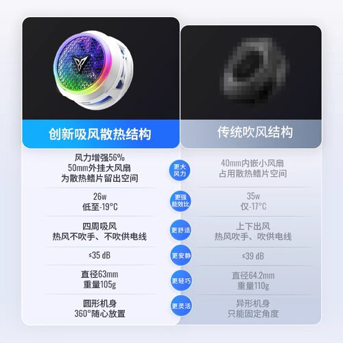 【首发新品】飞智B8X磁吸款B7X手机散热器电竞专用半导体降温神器