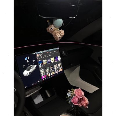 雪夏达菲感挂饰后视镜装饰品挂件汽车女生高级车载车挂可爱日莉玫
