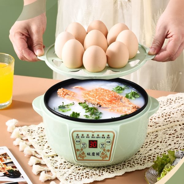 玩皮熊可定时预约煮蛋蒸蛋器电蒸锅自动断电多功能早餐煮鸡蛋神器