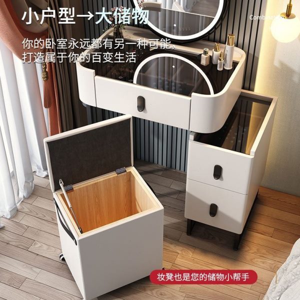 网红梳妆台ins北欧风小户型主卧上档次公主卧室现代简约化妆桌柜