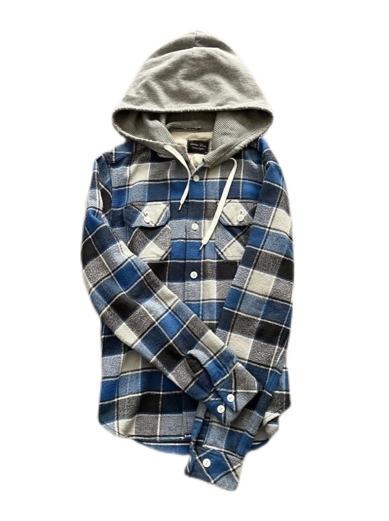 thumbnail for Number (N)ine Style AW05 Plaid Shirt Hooded Jacket
