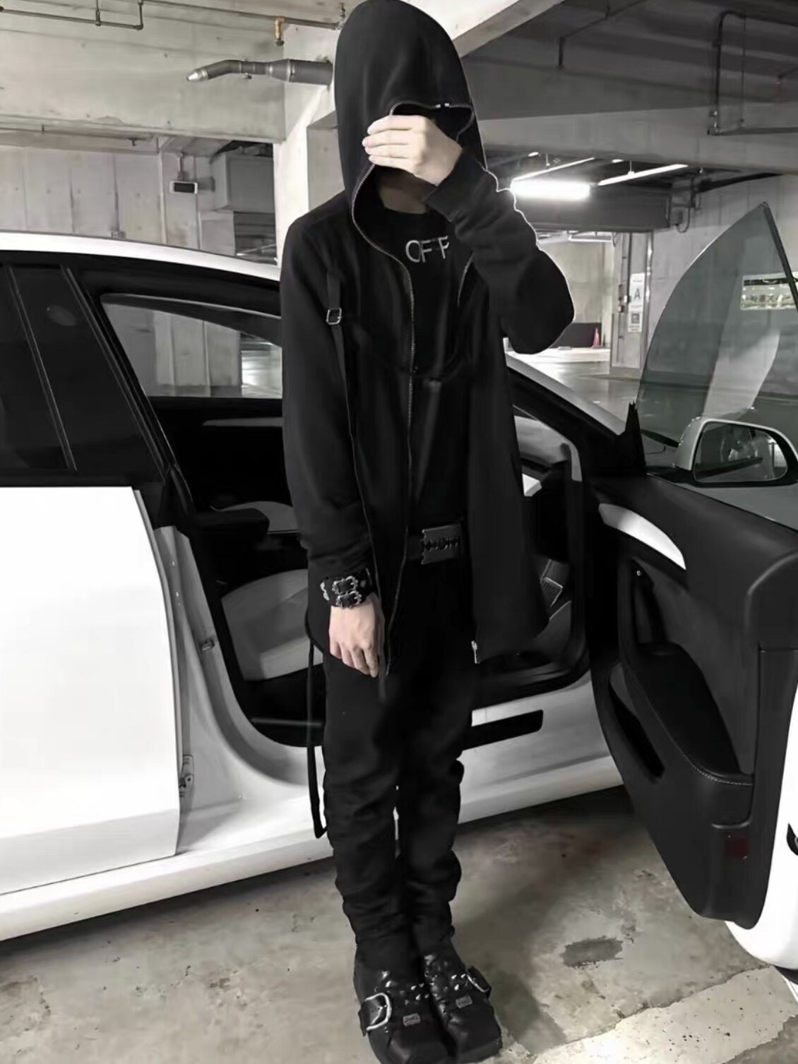 thumbnail for Dagger Independent RO Style 09ss Black Waxed Straight-Leg Jeans