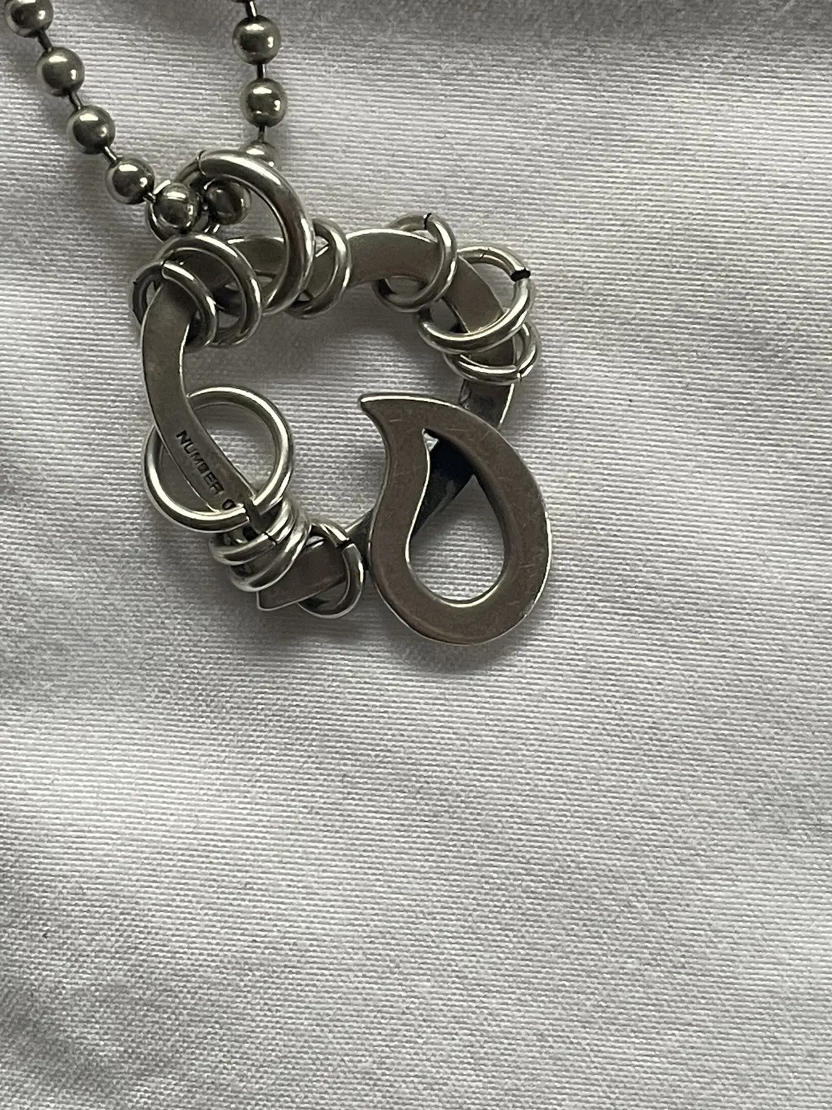 thumbnail for Number NIne 03 Show-Style Heart-Shaped Tear Necklace