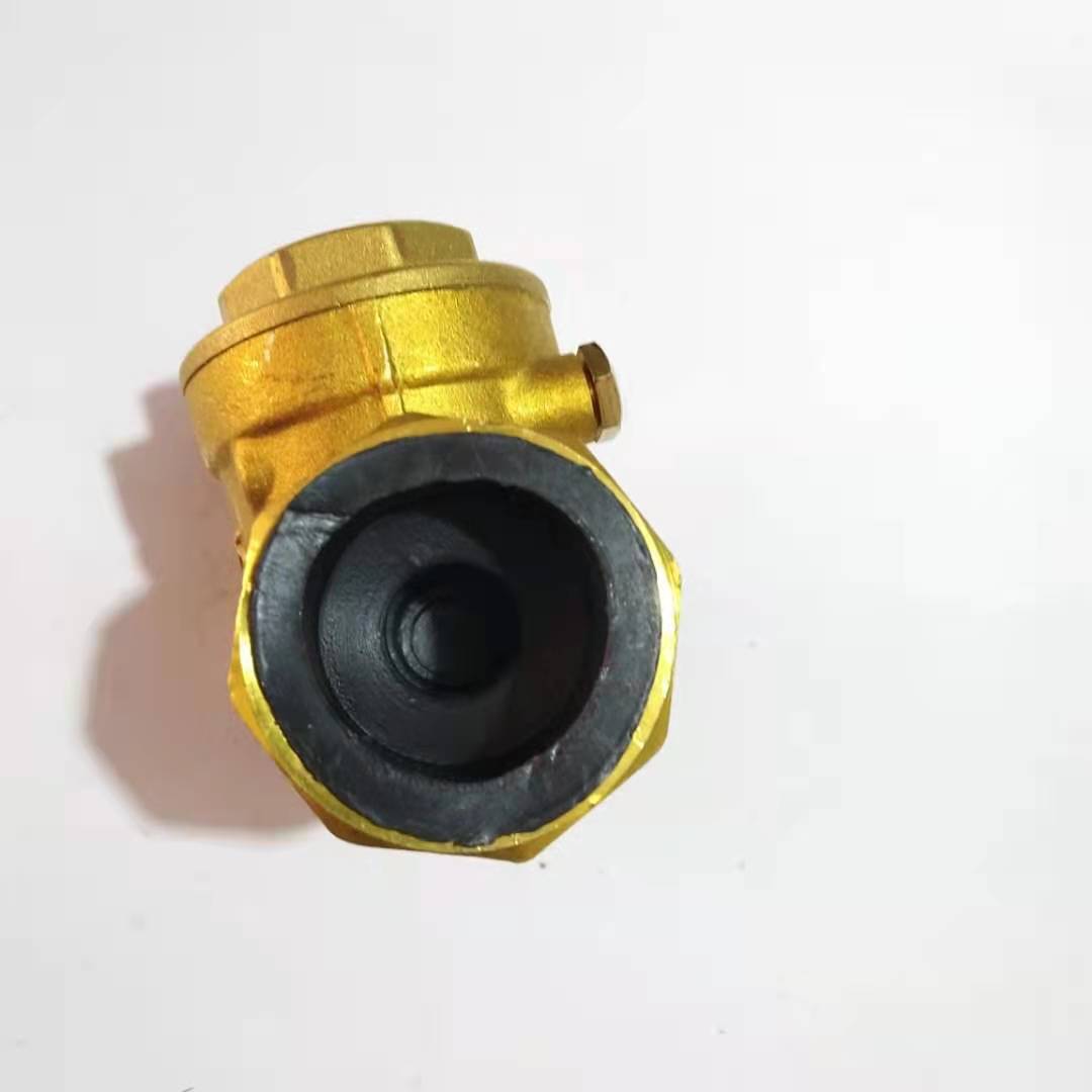 宁波埃美柯卧式止回阀429黄铜单向逆止阀DN15 20 25 32 50 4分6分