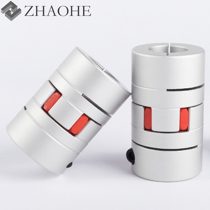 梅花联轴器星型大扭矩丝杆雕刻机伺服电机弹性编码器铝合金连轴器