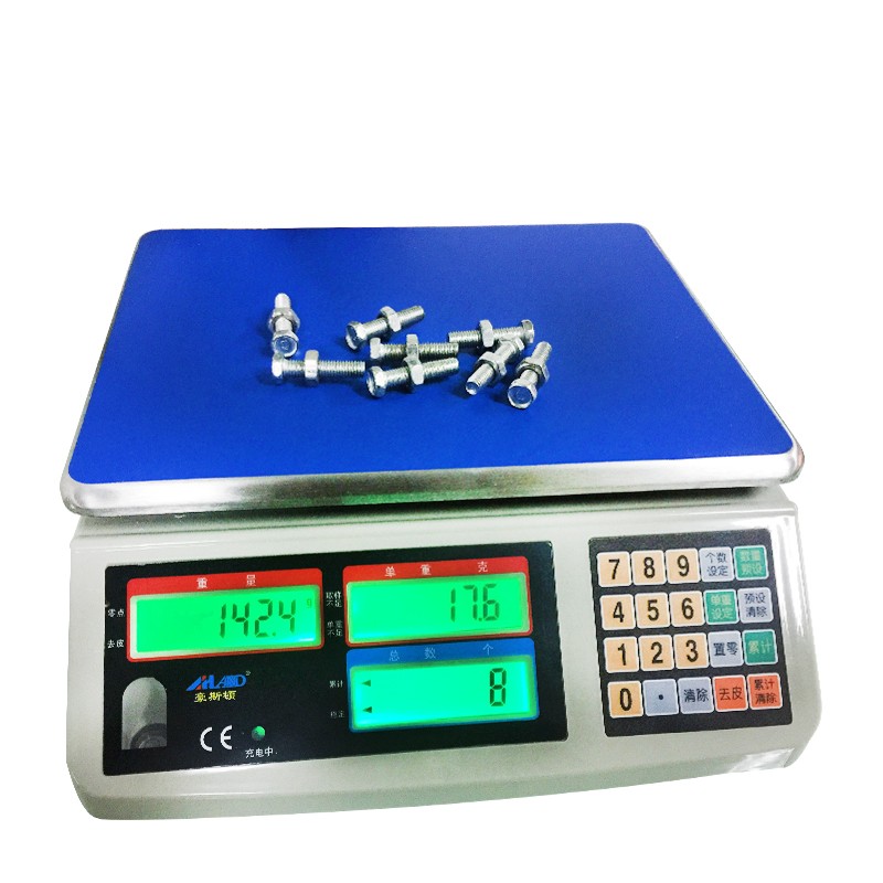 闽衡豪斯顿电子秤电子磅高精度电子计数秤计重秤称3kg6kg15kg30kg