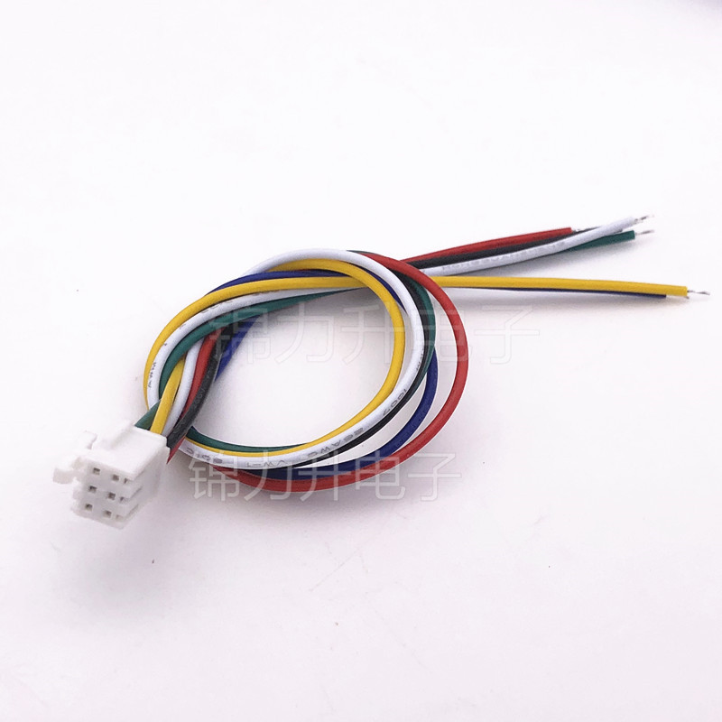 PHB2.0mm间距双排端子线连接线单头电子线带扣2*2 3 4 5 6 7 8P