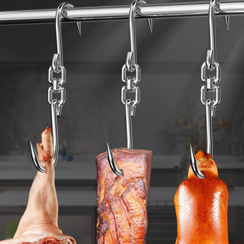 肉勾子猪肉挂钩不锈钢商用羊肉牛肉钩子家用屠宰卤肉挂肉腊肉专用