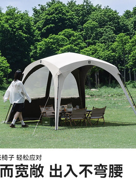 自动速开天幕 黑胶防晒方形天幕 Tawa户外免搭建露营帐篷