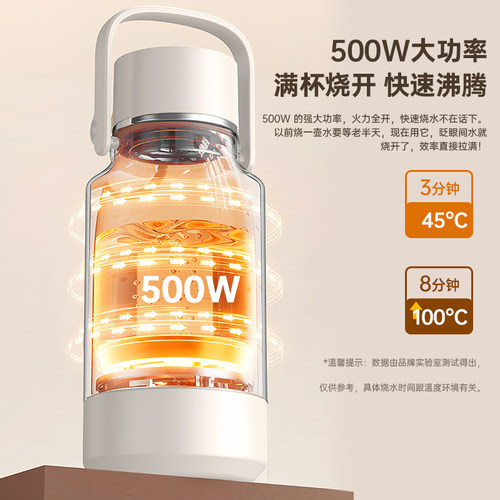 CICERO便携式烧水壶保温一体加热恒温电水壶大容量外出旅行烧水杯