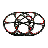 旋式 20寸451卡式 后轮组26寸卡式 后轮组山地车轮毂镁铝合金一体轮