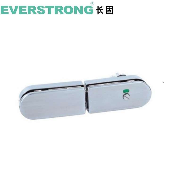 长固ST-H002不锈钢指示门锁 玻璃门锁玻璃配件 双门卫生间插销