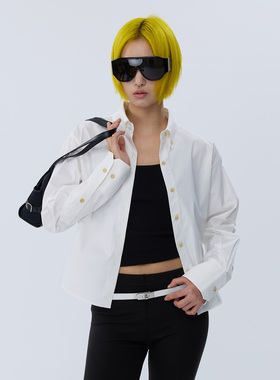 FILGood26早春 短款白衬衫休闲长裤套装 棉感面料FG05S04