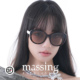 潮搭太阳镜欧美复古个性 massing 25新款 大框显脸小圆框墨镜031
