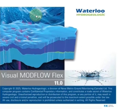 地下水模拟软件 Visual MODFLOW flex 11.0/10.0/9.0