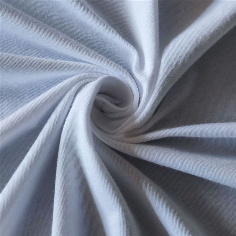 厂家现货130克纯棉弹力汗布 夏季T恤 单面平纹全棉氨纶针织面料