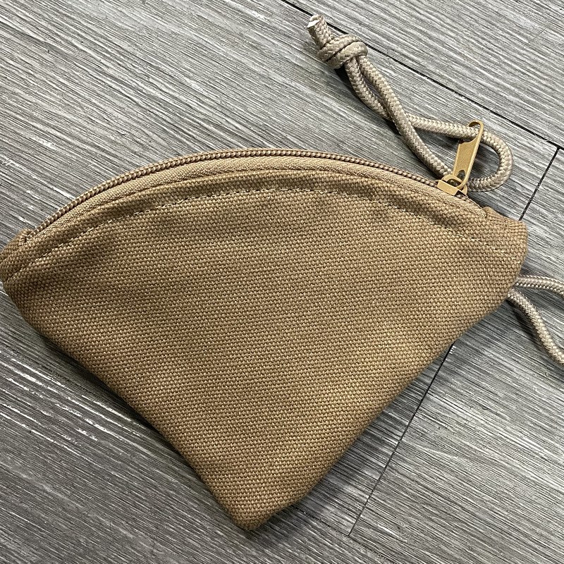 现货帆布咖啡滤纸收纳包 户外拉链手工咖啡滤纸套 滤纸夹拉链包