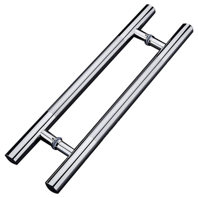 304 不锈钢玻璃门拉手圆管加厚中沙简约店铺大门木门推拉门大拉手