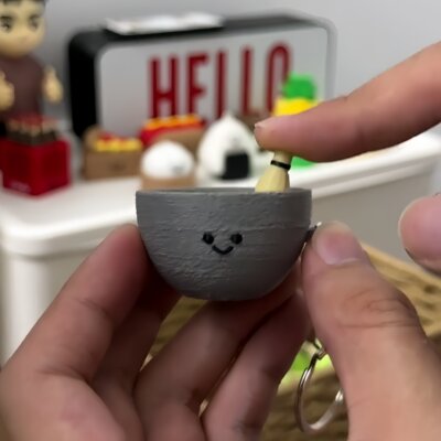 抹茶解压按键钥匙扣治愈挂件