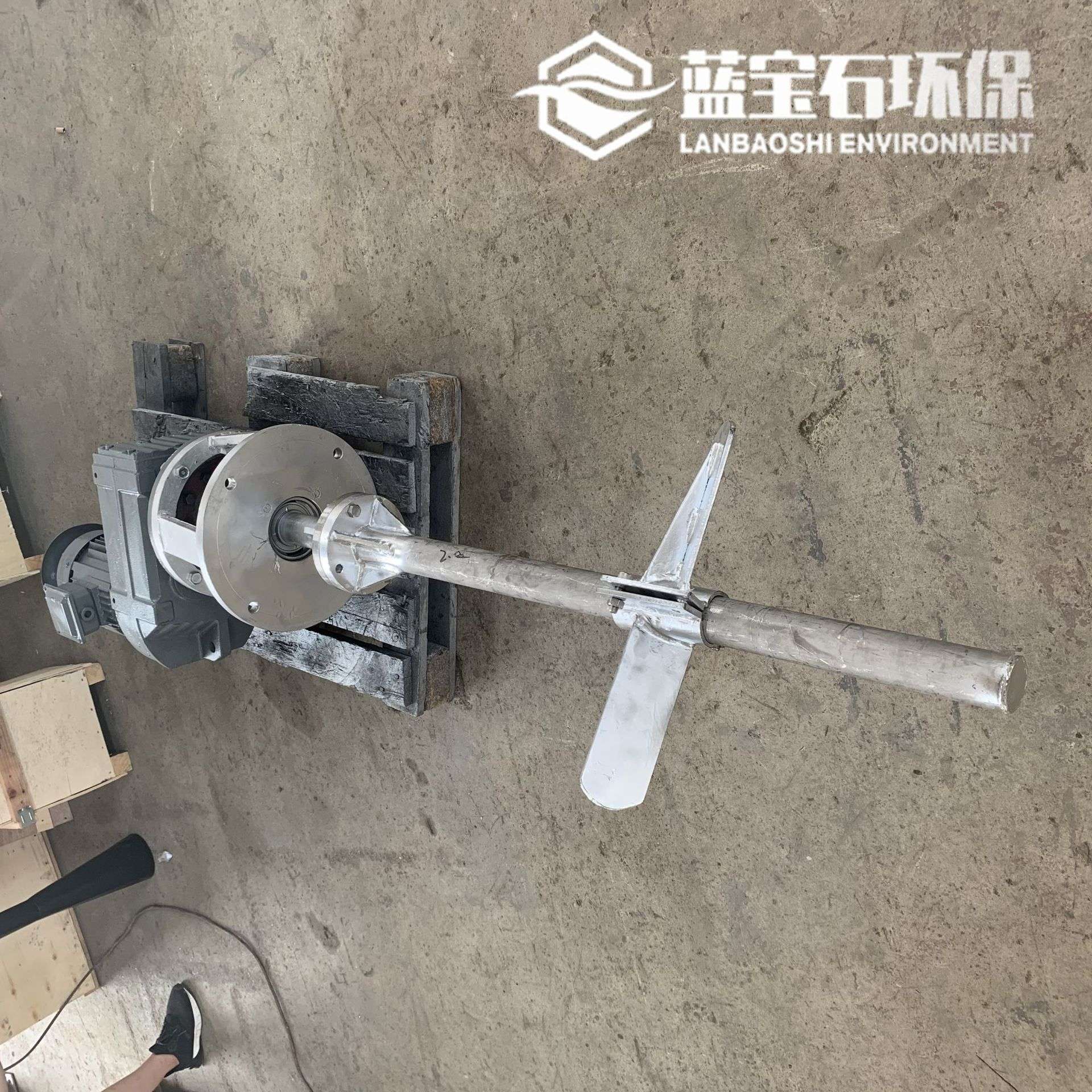 二斜叶桨式搅拌器 JBJ800机械混凝搅拌机 电动反应搅拌器齿轮减速