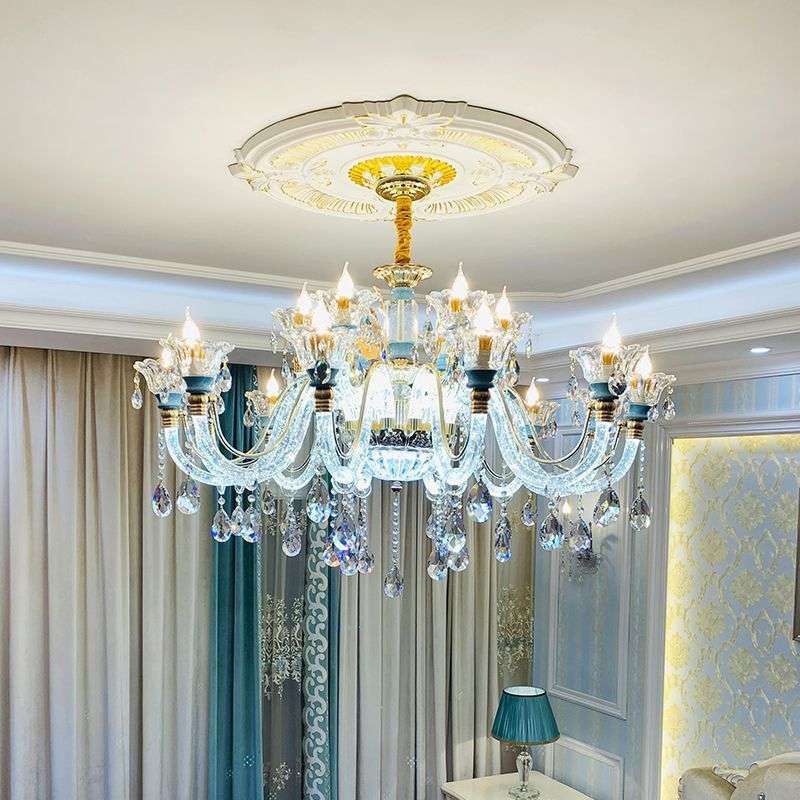 欧式客厅吊灯2024年新款奢华大气大厅主灯水晶灯卧室餐厅家用灯具