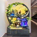水幕墙流水屏风葫芦招财假山客A厅玄关庭院办公室会所风水轮景观