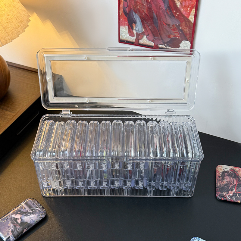 吧唧收纳盒透明亚克力防尘