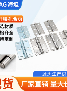 海坦CL253-2-3合页304不锈钢铰链工业加厚平开折叠小折页电柜门铰
