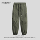 DUNK美式 高街休闲长裤 军绿色工装 直筒裤 FOG 宽松冲锋裤 男款 子大码