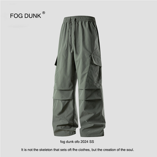 户外机能工装 新款 宽松直筒运动裤 休闲裤 DUNK冲锋裤 FOG 男女秋冬季
