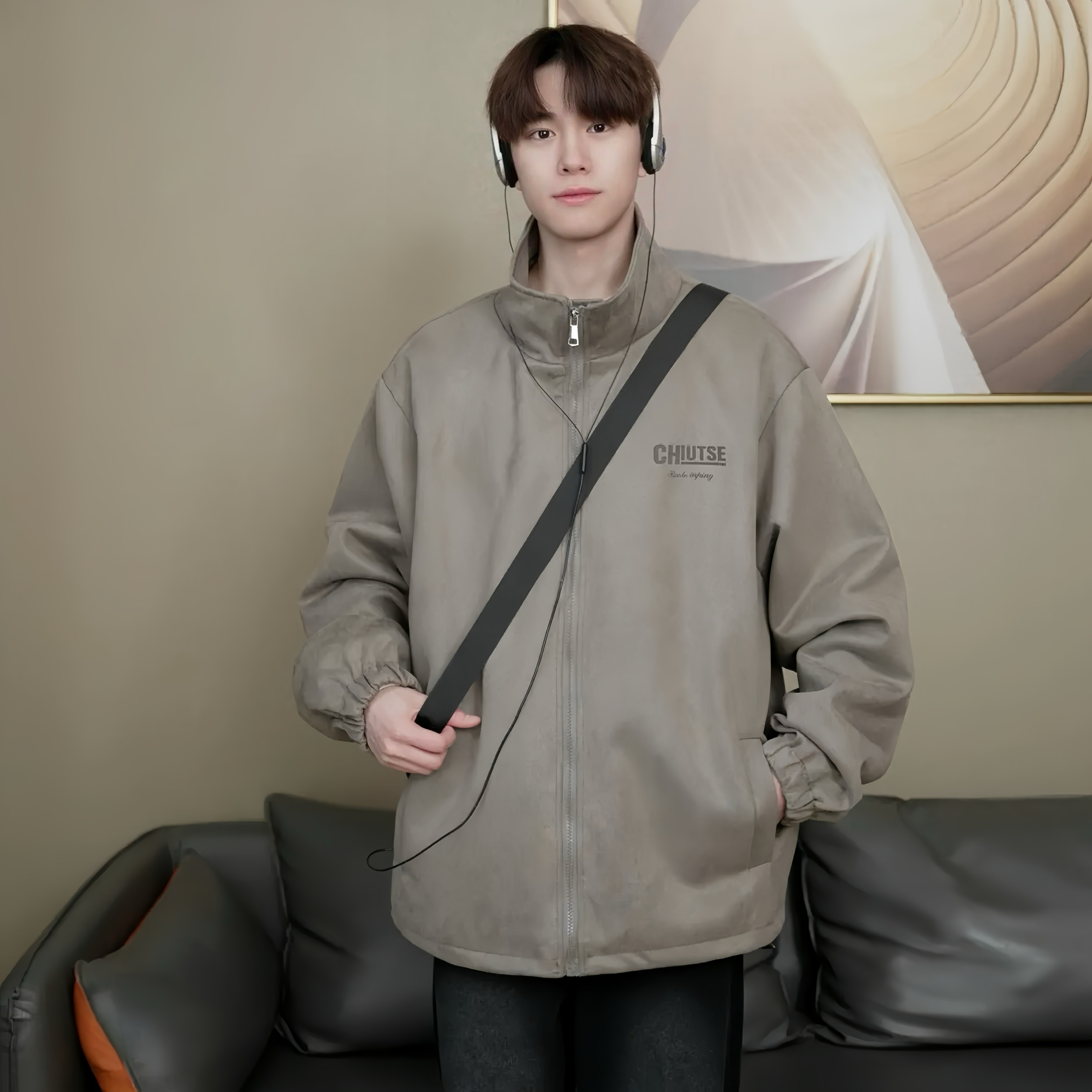 FOG DUNK美式夹克高级感痞帅春秋宽松外套男女同款百搭上衣