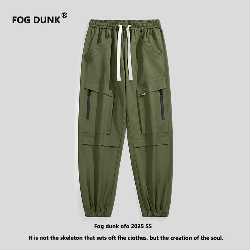 FOG DUNK春季裤子男孩防污学生休闲裤青少年工装裤