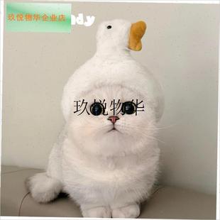 宠物苹果头套A可爱猫咪帽子露耳朵狗狗头N饰拍照道具小猫猫配饰,