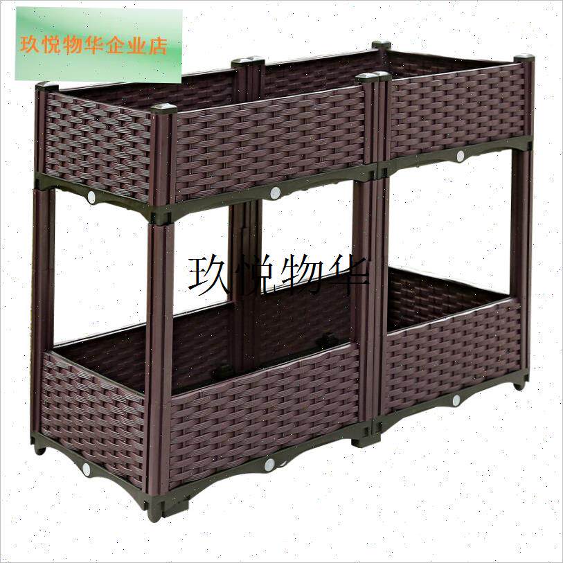 阳台种植箱种菜种花家庭专用大盆种菜神器O楼顶蔬菜长方形户外加,