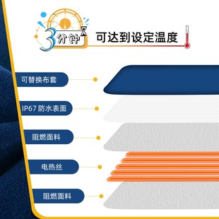 防水电线包耐咬软管泰J迪英短金毛猫狗恒温加热垫 宠物加热毯新款